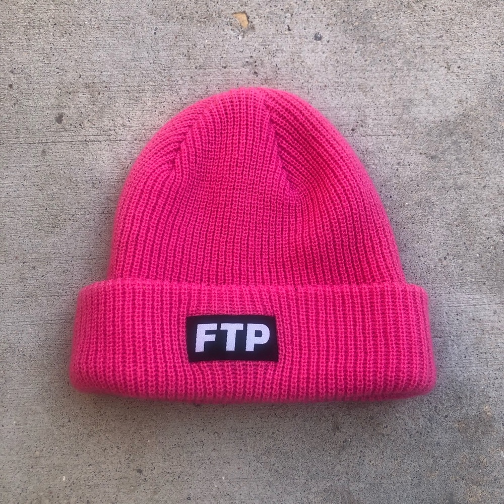 FTP pink beanie